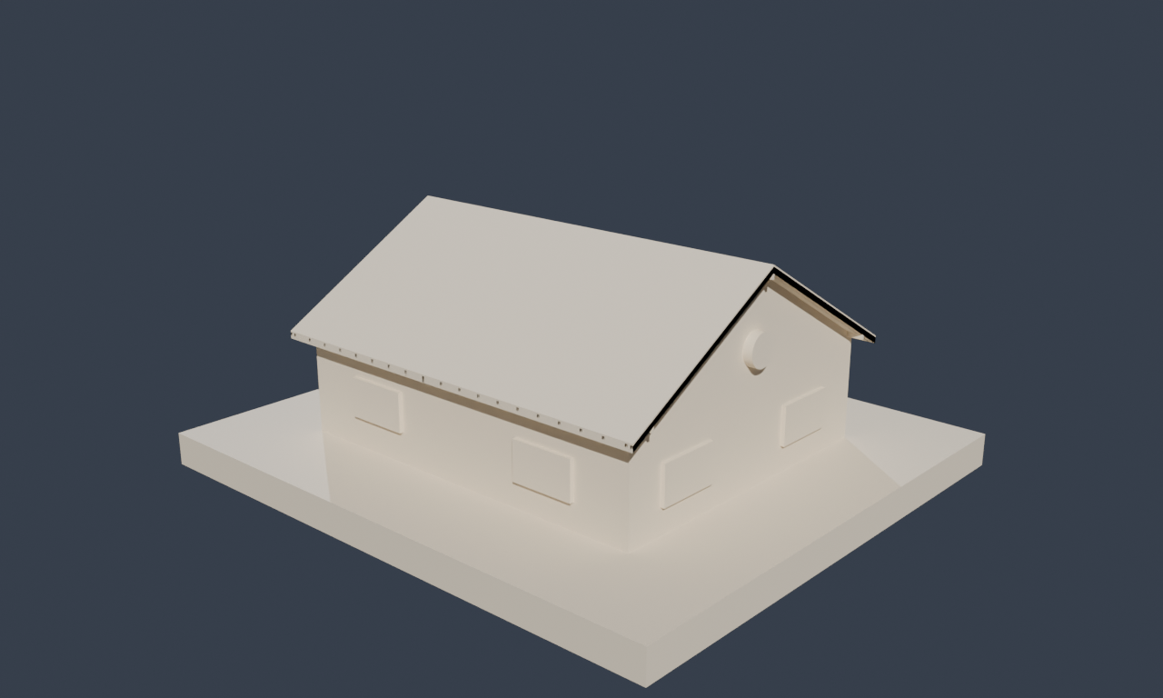 The FZK-Haus 3D explorer: a detached two-storey house rendered in 3D at the centre with walls, a pitched roof, windows and a spiral stair, a left sidebar of element-type checkboxes (Walls, Slabs, Windows, Doors, Stairs, Railings, Beams, Members, Rooms) with counts and a storey filter (Erdgeschoss, Dachgeschoss), and a legend for selected / adjacent room / enclosing element / query result.